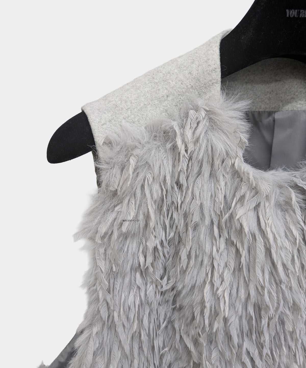 【26AW】シャギーファー切り替えノーカラーベスト(品番:0260259)