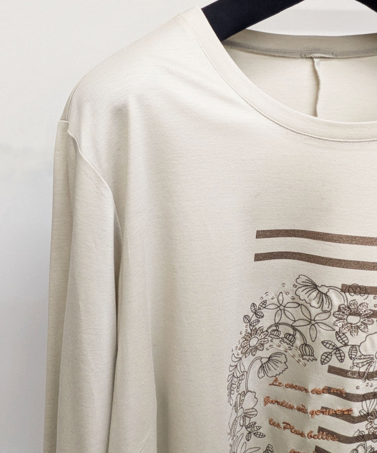 【26AW】スムース刺繍チュニック(品番:0260039)