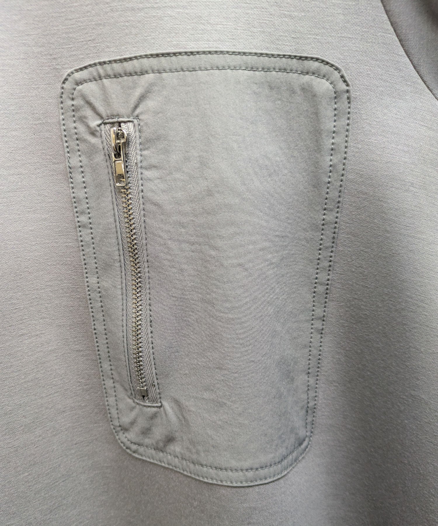 【26AW】脇マチシフォン切替 ジップポケット付きチュニック(品番:0260189)