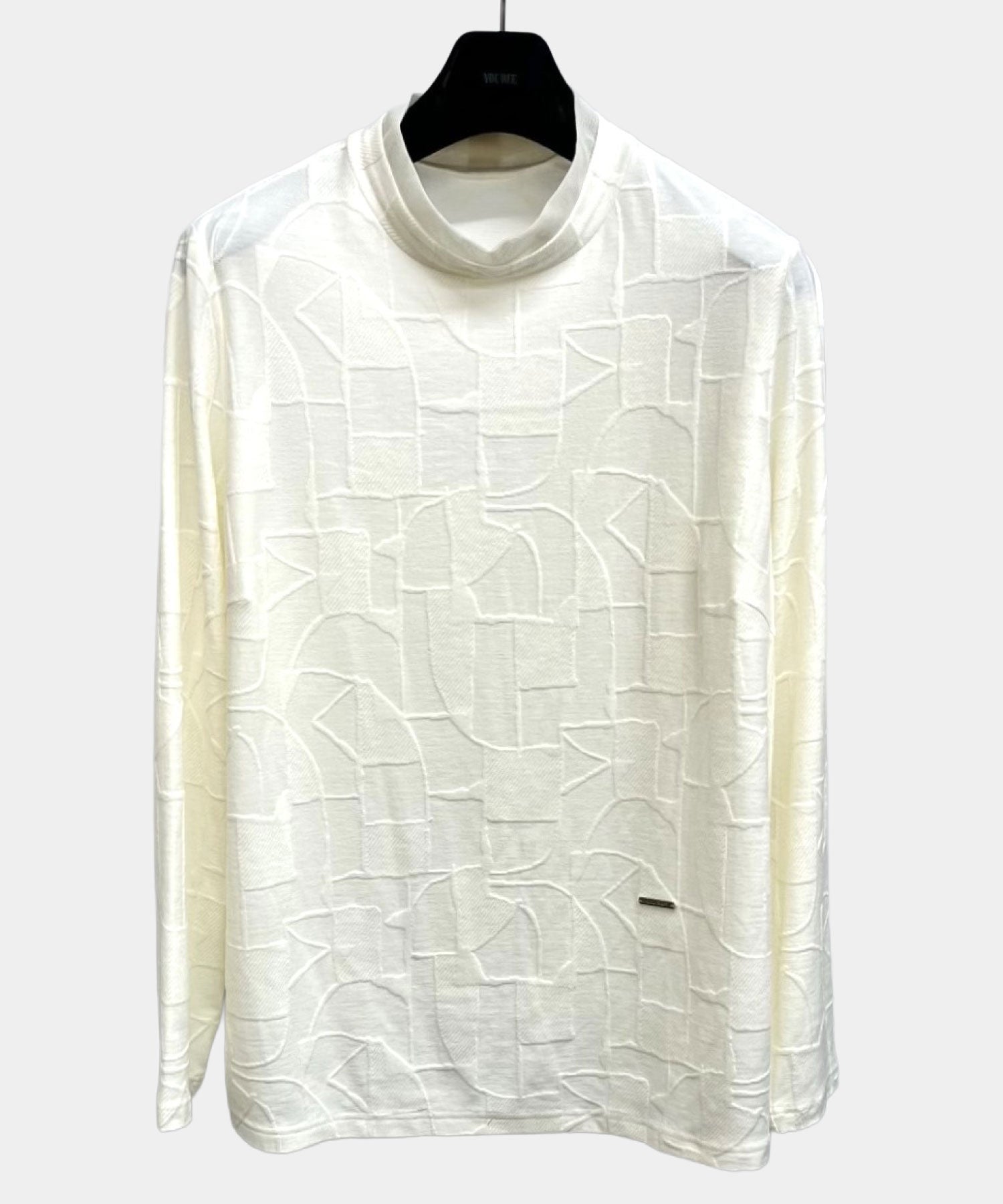 【26AW】ジャガード チュール切替モックネックプルオーバー(品番:0260968)