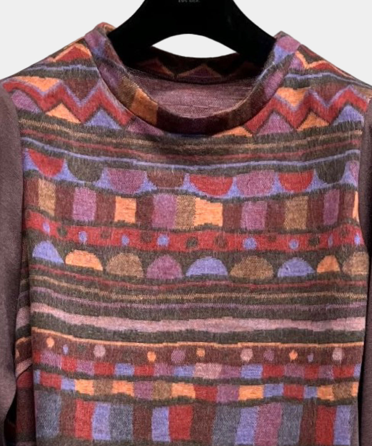 【26AW】尾州産ジャガード配色チュニック(品番:0260998)
