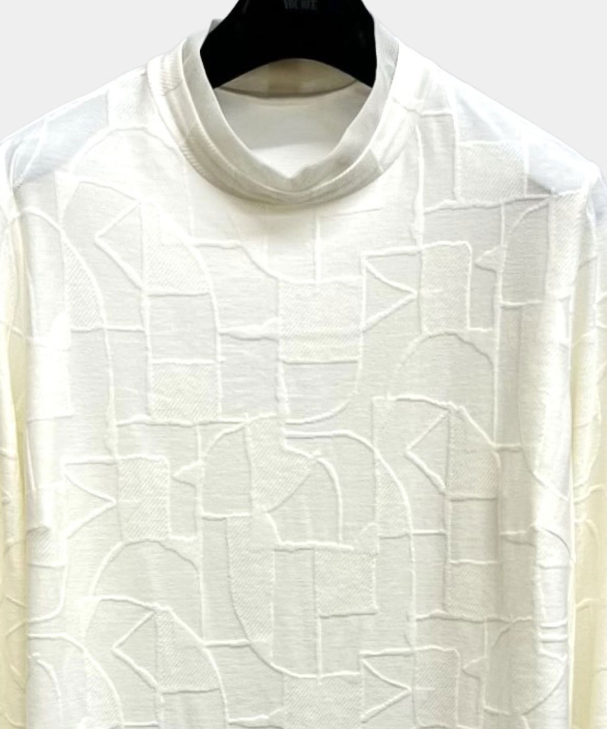 【26AW】ジャガード チュール切替モックネックプルオーバー（品番：0260968）