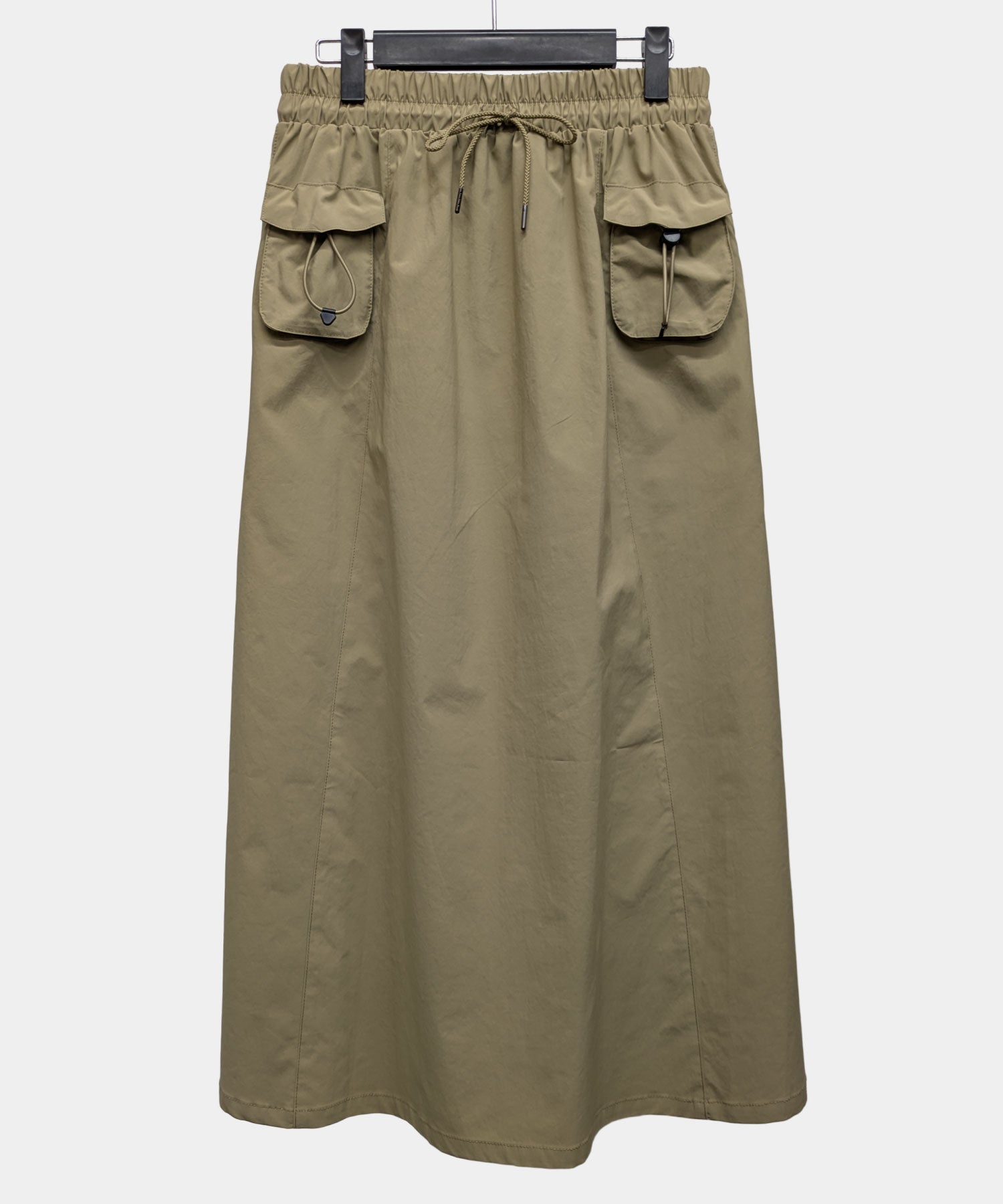 【26AW】ドロストミリタリーロングスカート（品番：0210049）