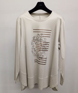 【26AW】スムース刺繍チュニック（品番：0260039）