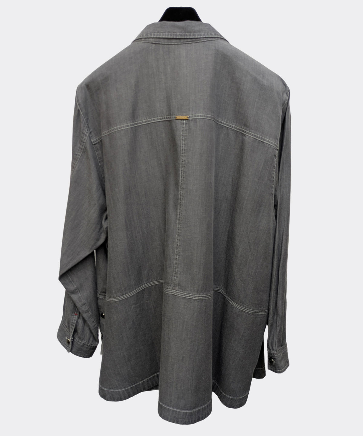 【26AW】ロゴプリント テンセルデニムブラウス（品番：0260159）