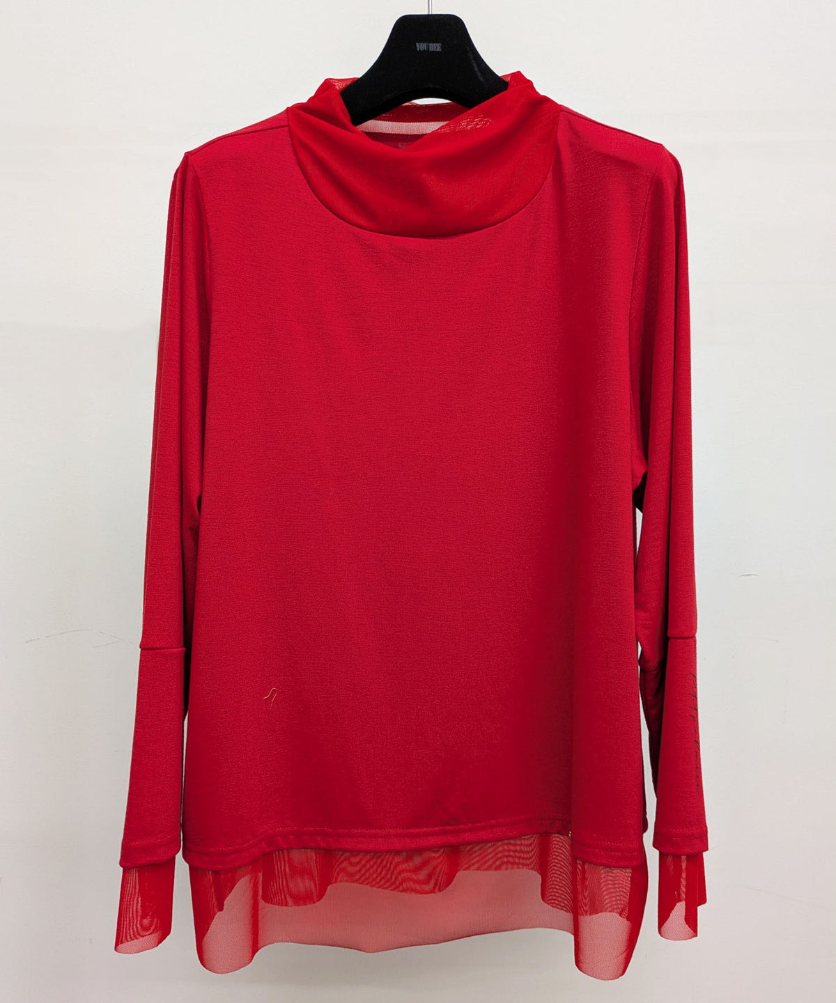 【26AW】チュール切替タートルネックプルオーバー（品番：0260069）