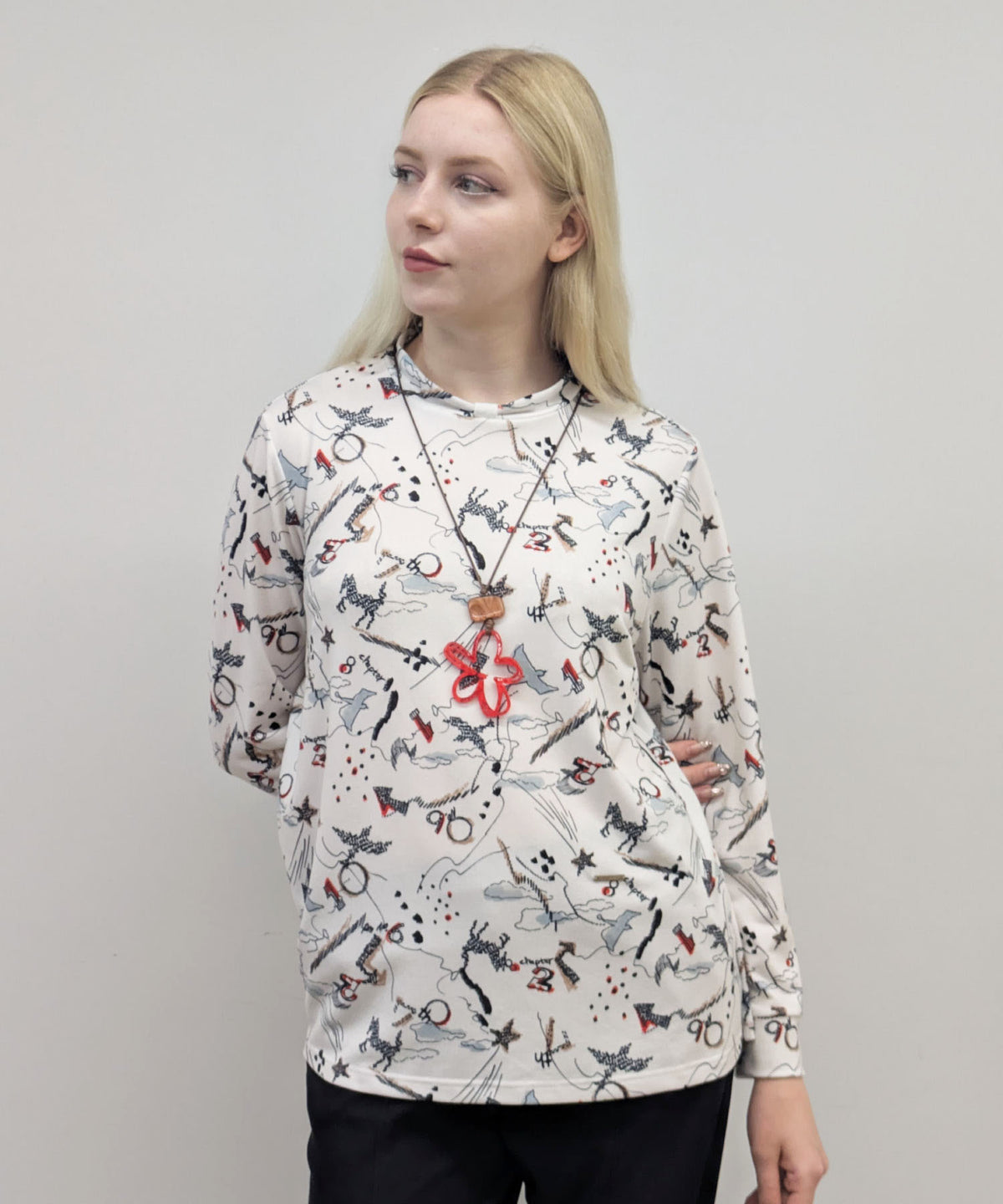 【26AW】プリント柄プルオーバー（品番：0260988）