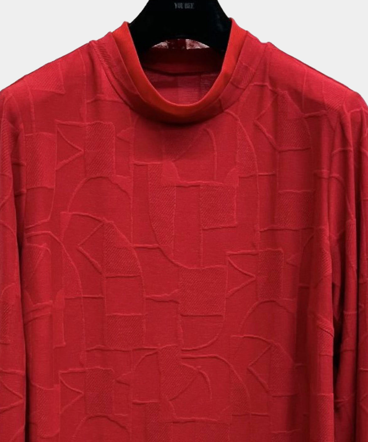 【26AW】ジャガード チュール切替モックネックプルオーバー（品番：0260968）
