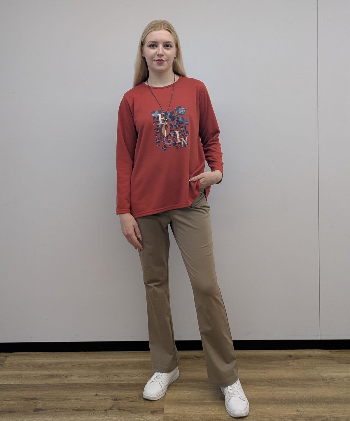 【26AW】裏起毛ストレートパンツ（品番：0011034）(品番：0011134 同型EXｻｲｽﾞ)