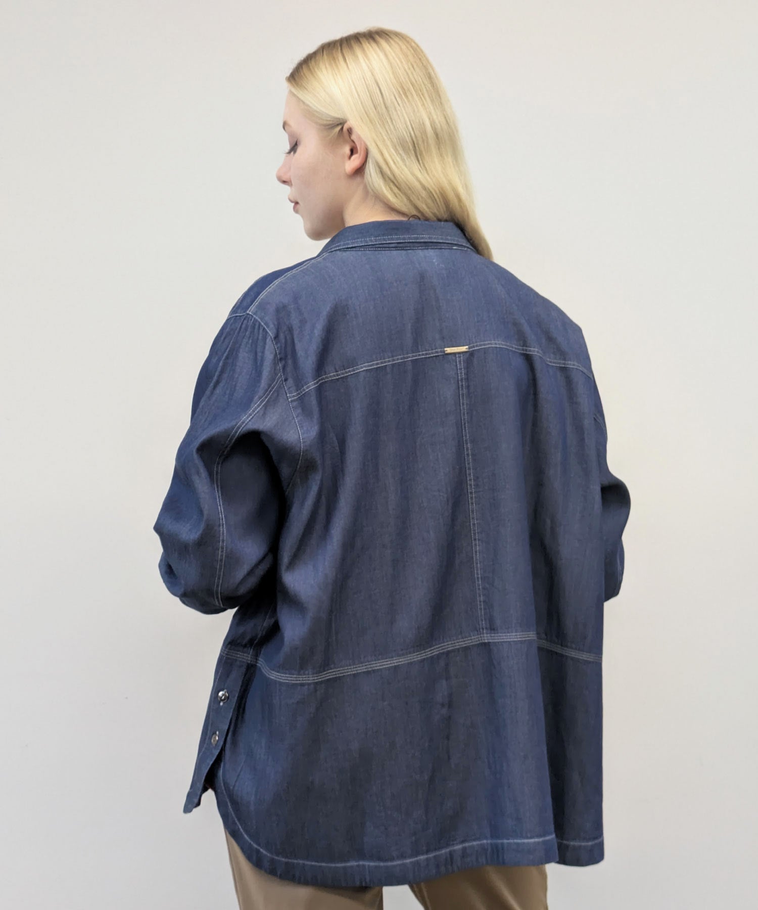 【26AW】ロゴプリント テンセルデニムブラウス（品番：0260159）