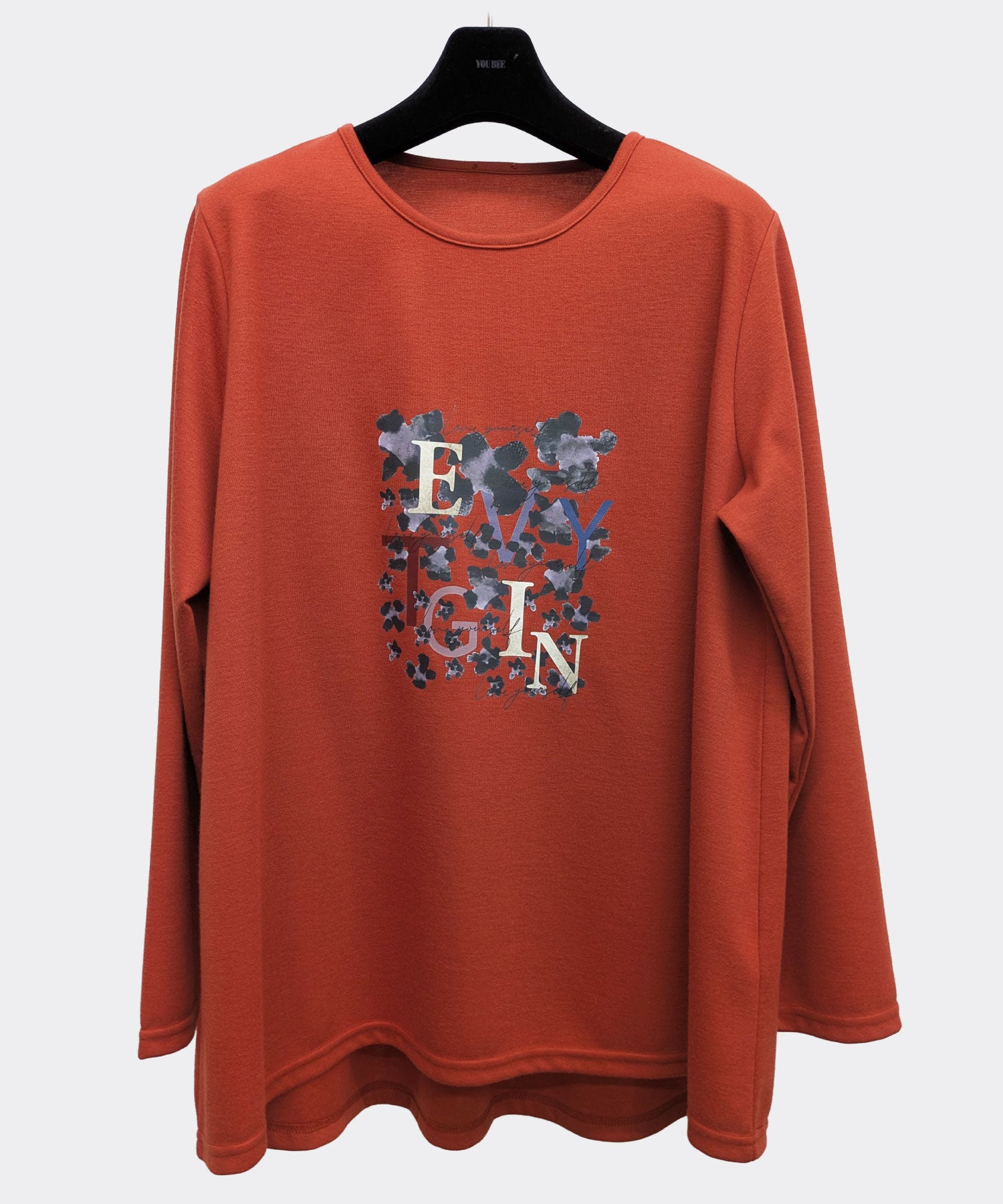 【26AW】クールネックプリント柄チュニック（品番：0260409）
