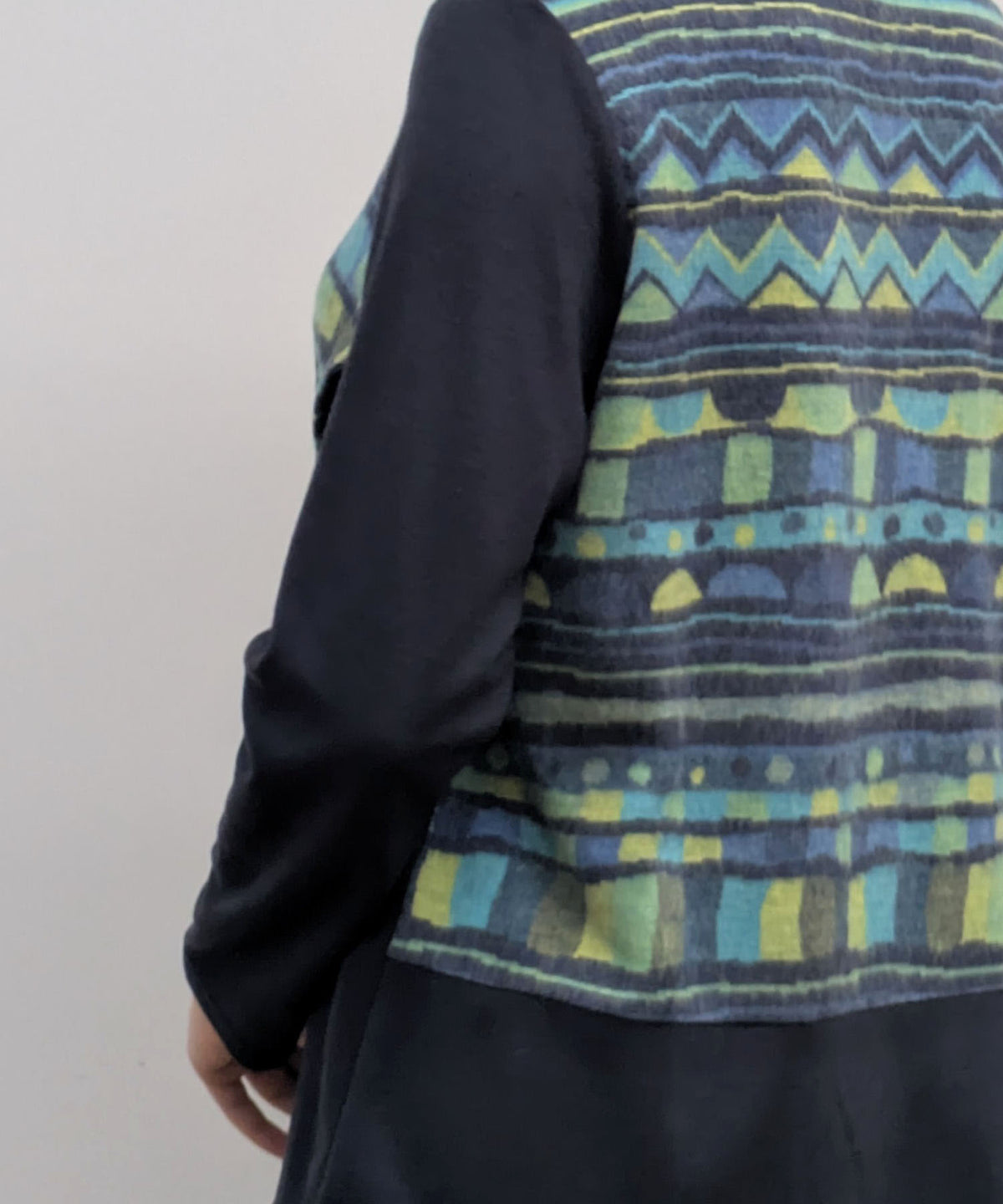 【26AW】尾州産ジャガード配色チュニック（品番：0260998）
