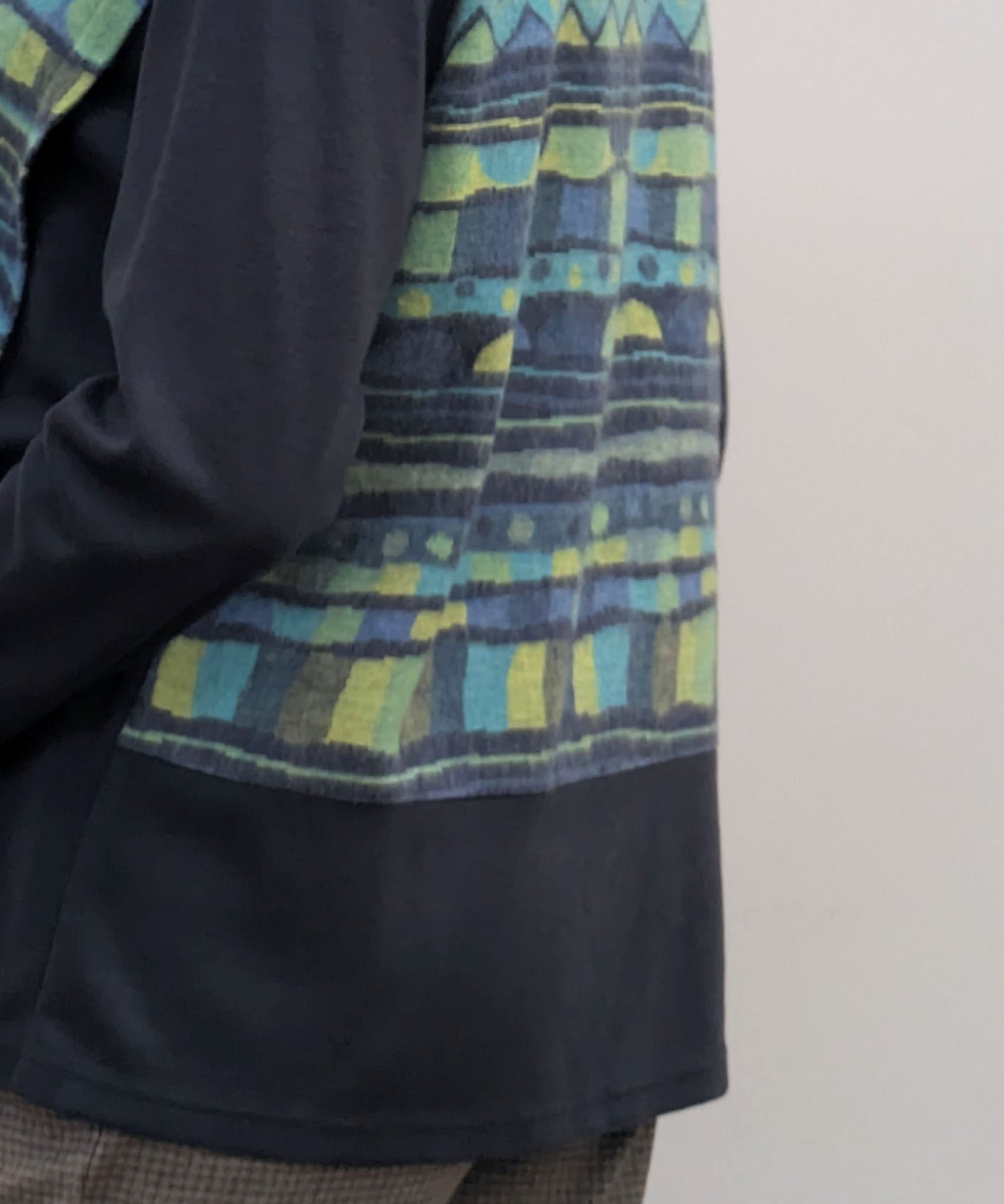 【26AW】尾州産ジャガード配色チュニック（品番：0260998）