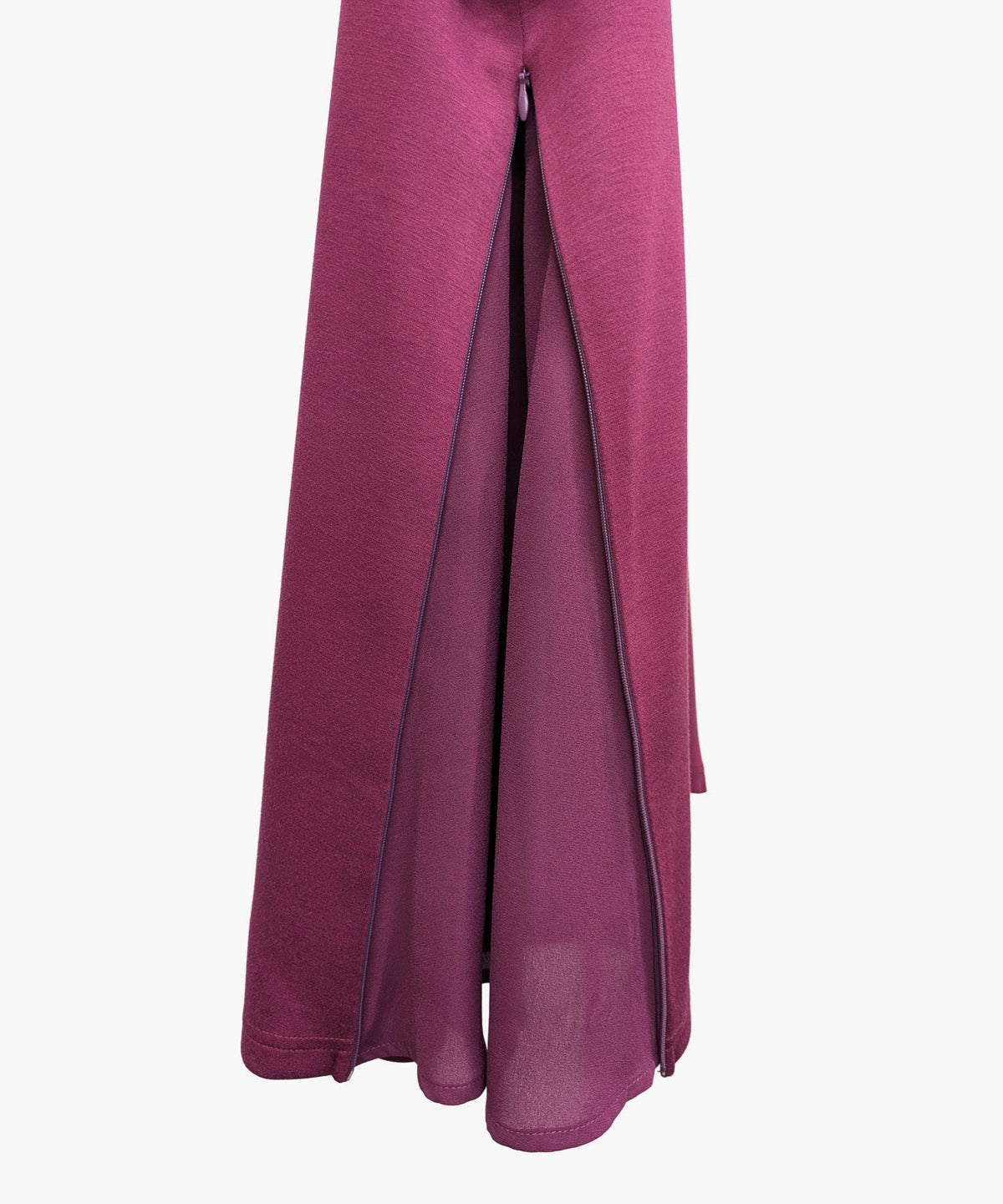 【26AW】脇マチシフォン切替 ジップポケット付きチュニック（品番：0260189）