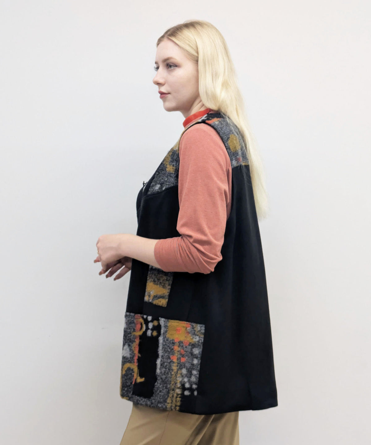 【26AW】ウール混ジャガードベスト（品番：0260938）